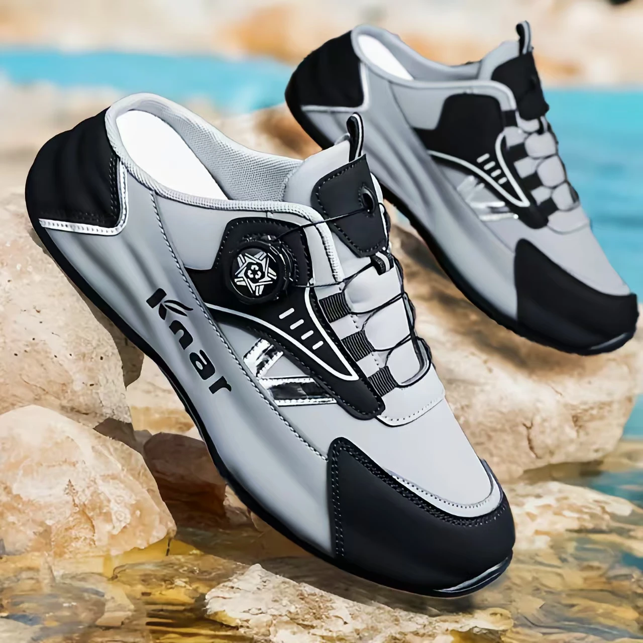 Modische Herrensandalen mit praktischem Slip-On-Design, geeignet für Urlaub, Strand, Spaziergänge und alltägliche Freizeitkleidung. – Detail 3