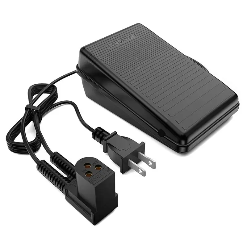ABJN-Foot Pedal Power Cord With Variable Speed Foot Pedal Controller Technology US Plug
