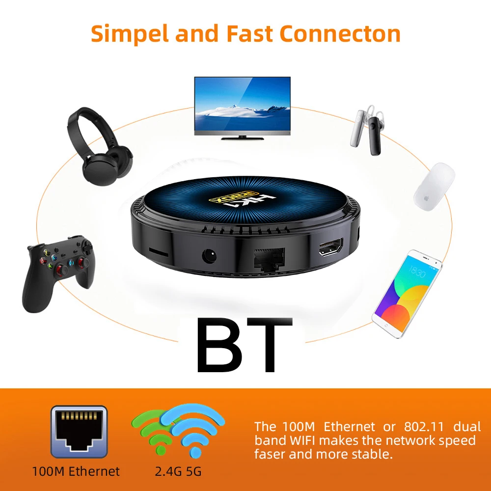 Imagem -05 - Smart tv Conjunto Top Box Android 11 Amlogic S905w2 Suporte Av1 5g Wifi bt 4k Media Player Novo Hk1 w2