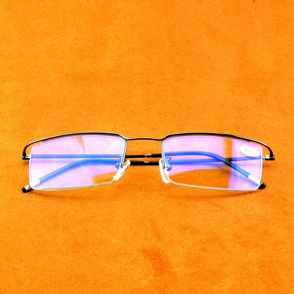 Titanium Alloy Business Men For Intelligence Progressive Multifocal Commercial Reading Glasses Bifocal +1 +1.5 To +4
