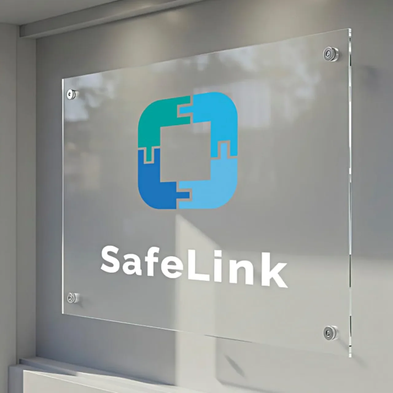 Custom UV print office signage modern acrylic wall nameplate for business branding personalized logo display reception decor