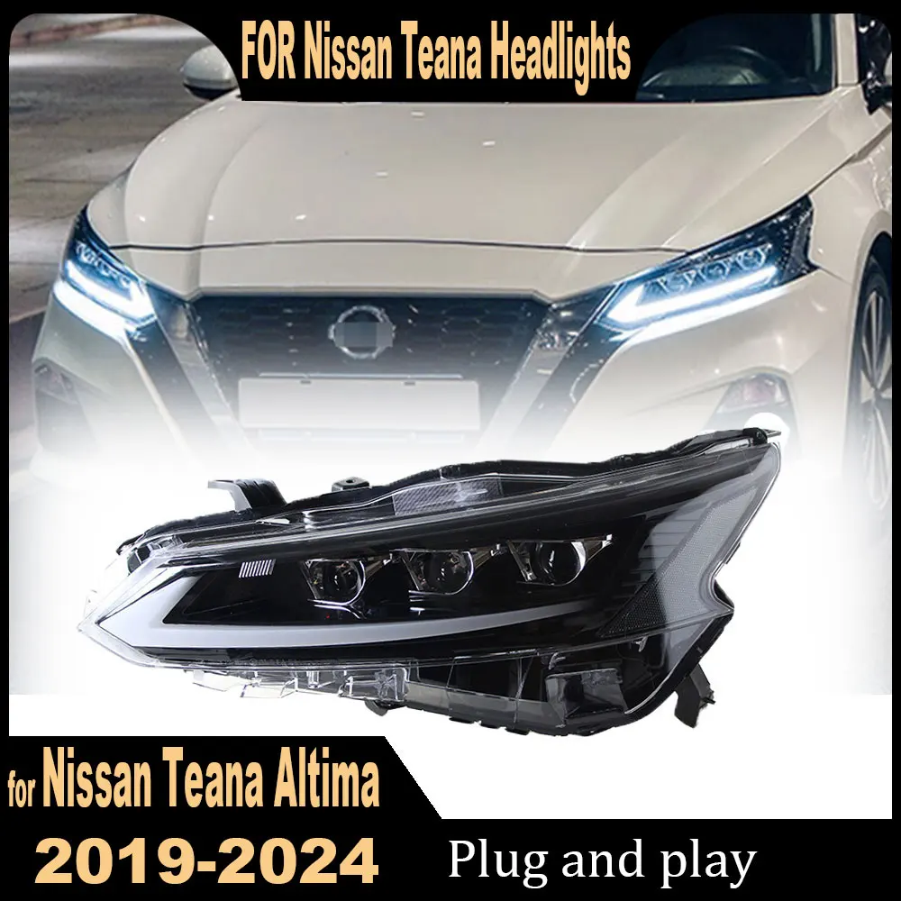 

Car Accessories for Nissan Teana Headlamp 2019 2020 2021 Altima Headlight DRL Turn Signal High Beam Projector Lens Plug and play