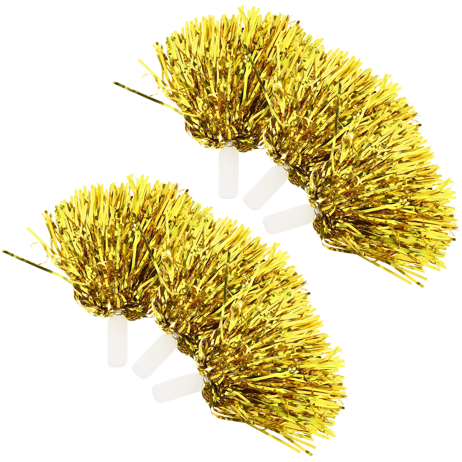 12pcs Gold Poms 25g Flat H Cheering Props Bright Color Dance Gymnastics Performance Prop Events Supplies H Flowers