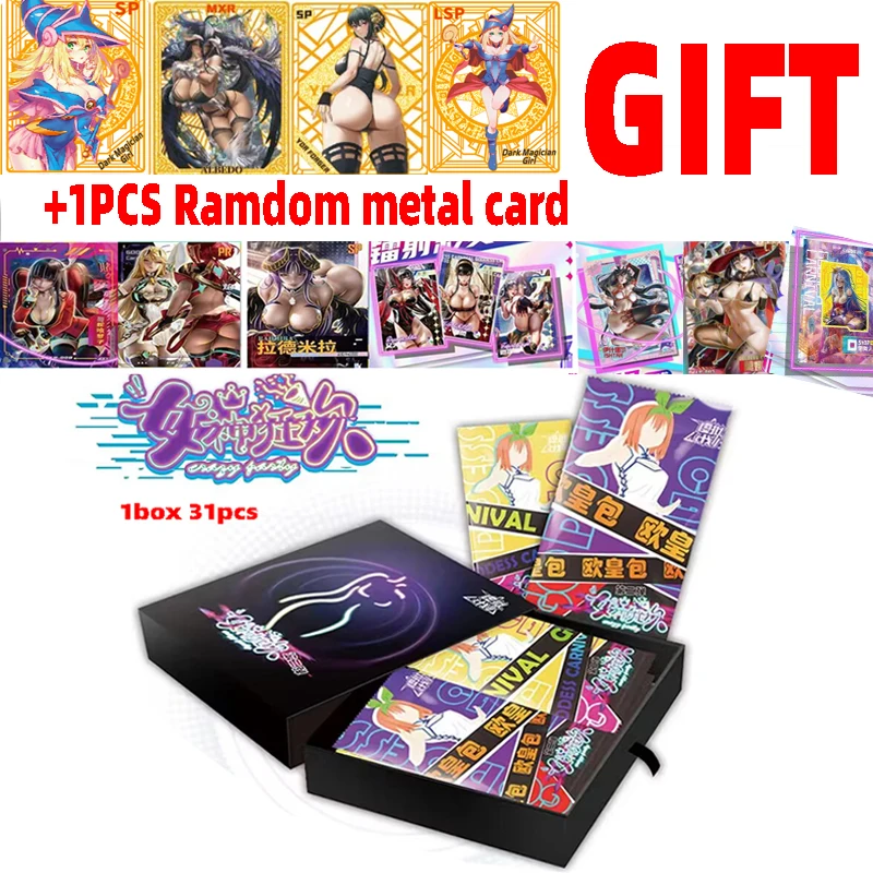 

2023 Newest Goddess Carnival Virtual Plan Card Waifu Box Party Swimsuit Bikini Feast Booster Box Doujin Toys And Hobbies Gift