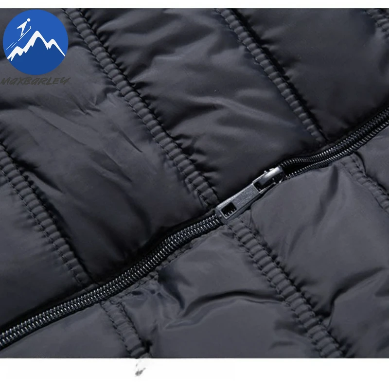 Maxbarley New Winter Padding Vest Man High Quality Lightweight Stand Collar Men Cotton Padded Vests Trendy Sleeveless Parka Coat