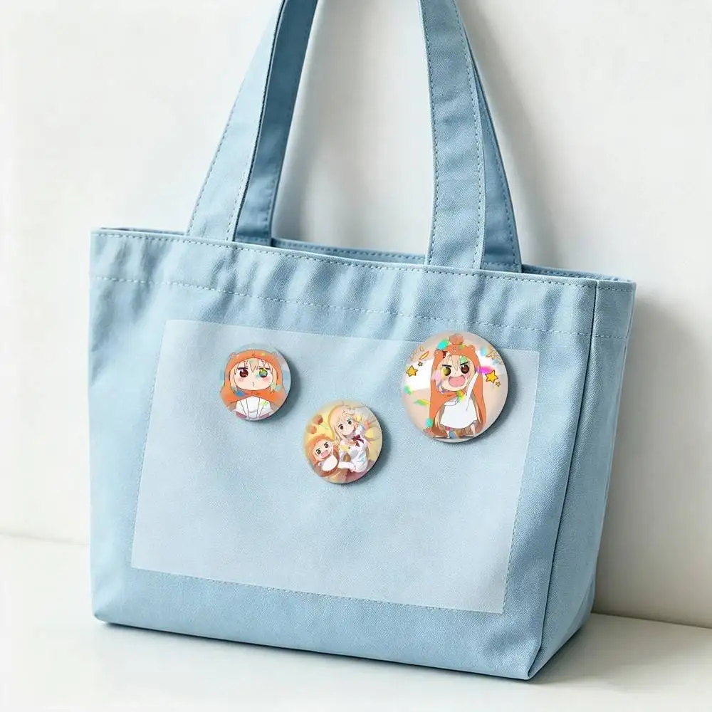 Himouto-Umaru-chan D-Doma 25 32 44 58 75mm Badges Personalized Round Brooches Pins Accessory Gift