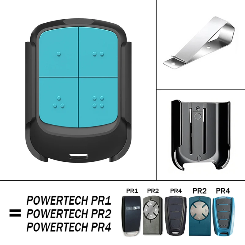 POWERTECH 433.92MHz With Clip Electric Gate Replacement Controller Work With POWERTECH PR2 PR1 PR4 Garage / Gate Remote Control