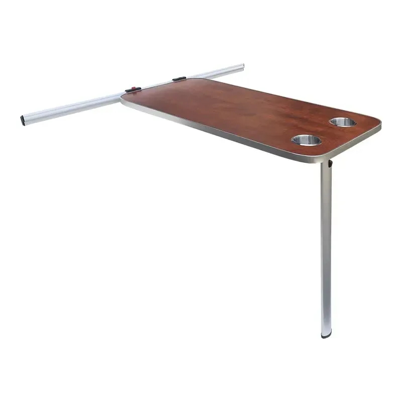 Popular side-mounted folding table, suitable for MPV interior accessories, solid wood structure