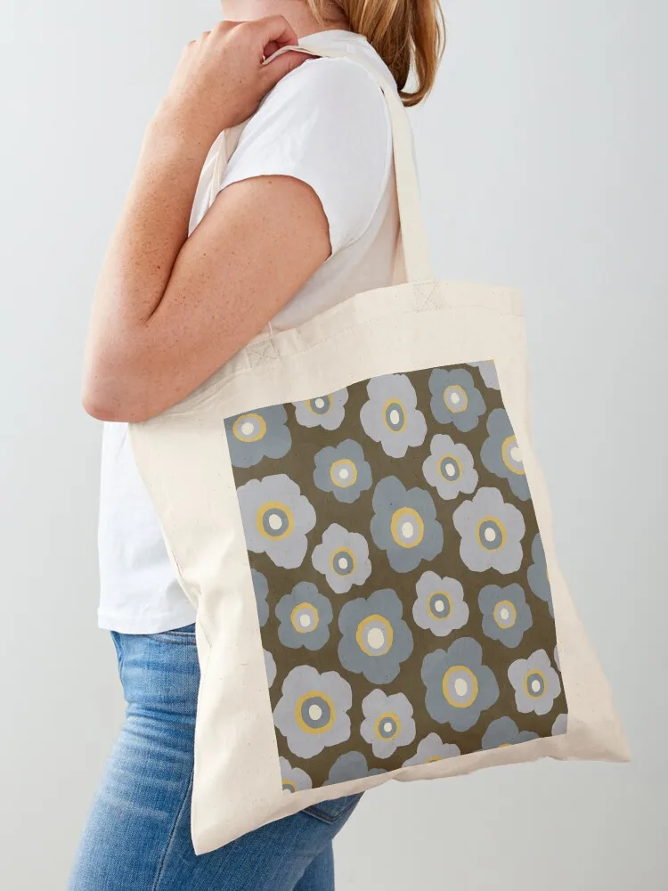 

Cozy Scandinavian Flowers Tote Bag Lady bags tote bags aesthetic Women's shopper custom fabric bag
