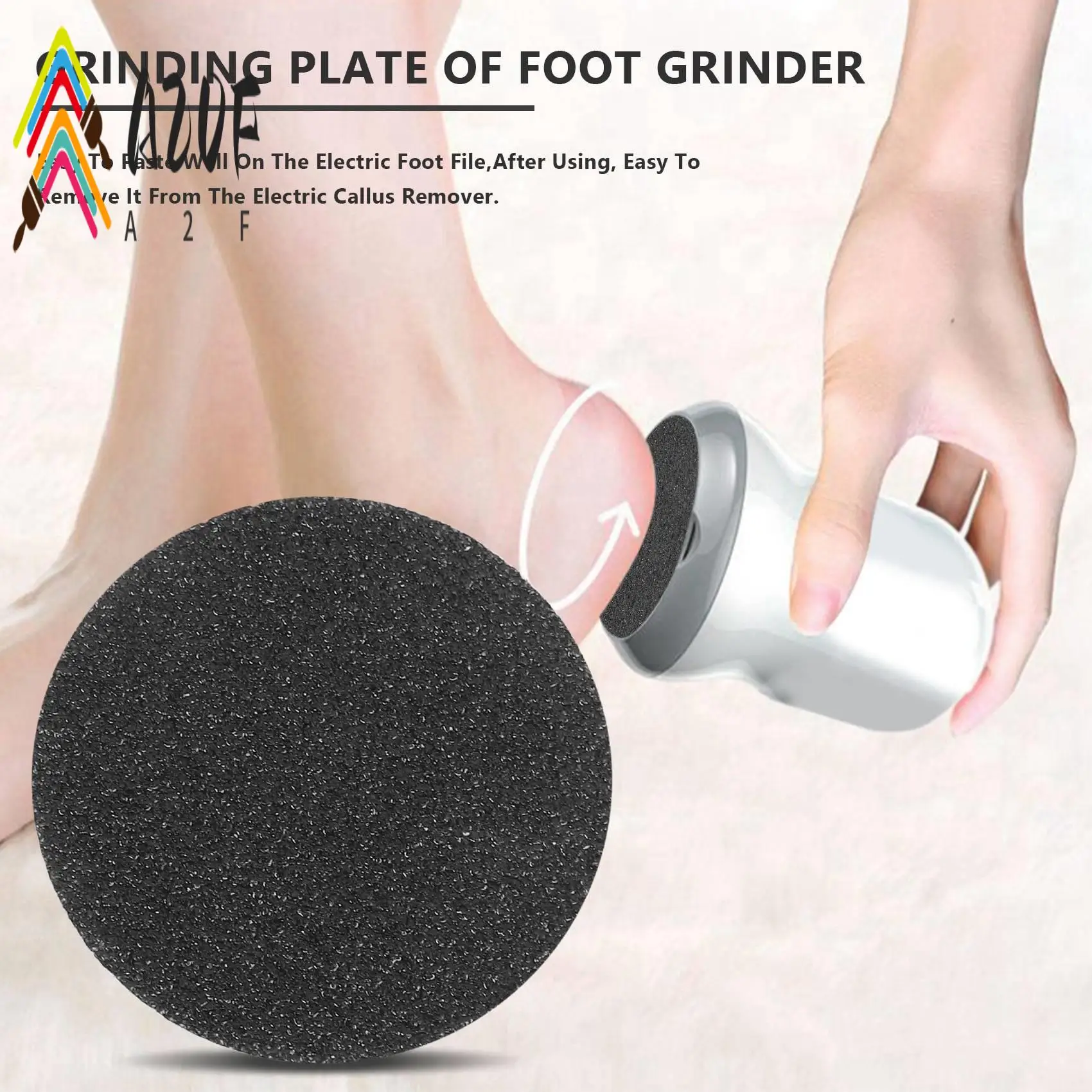 

A20F-60Pcs Replacement Sandpaper Disk Discs For Electronic Foot File Callus Remover Tool