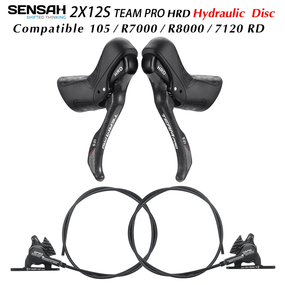 

SENSAH 2X12S Team Pro HRD Carbon hydraulic Shifter compatible 105 R7000 R8000 7120 RD