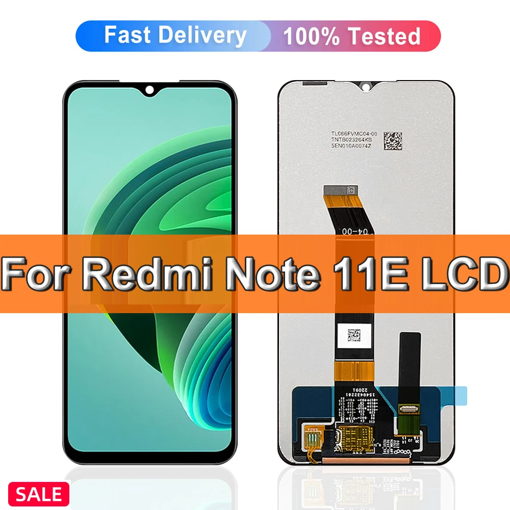 LCD For Xiaomi redmi note 11E 22041219C LCD Display Touch Screen Digitizer Assembly Replacement redmi note 11 E Display Screen