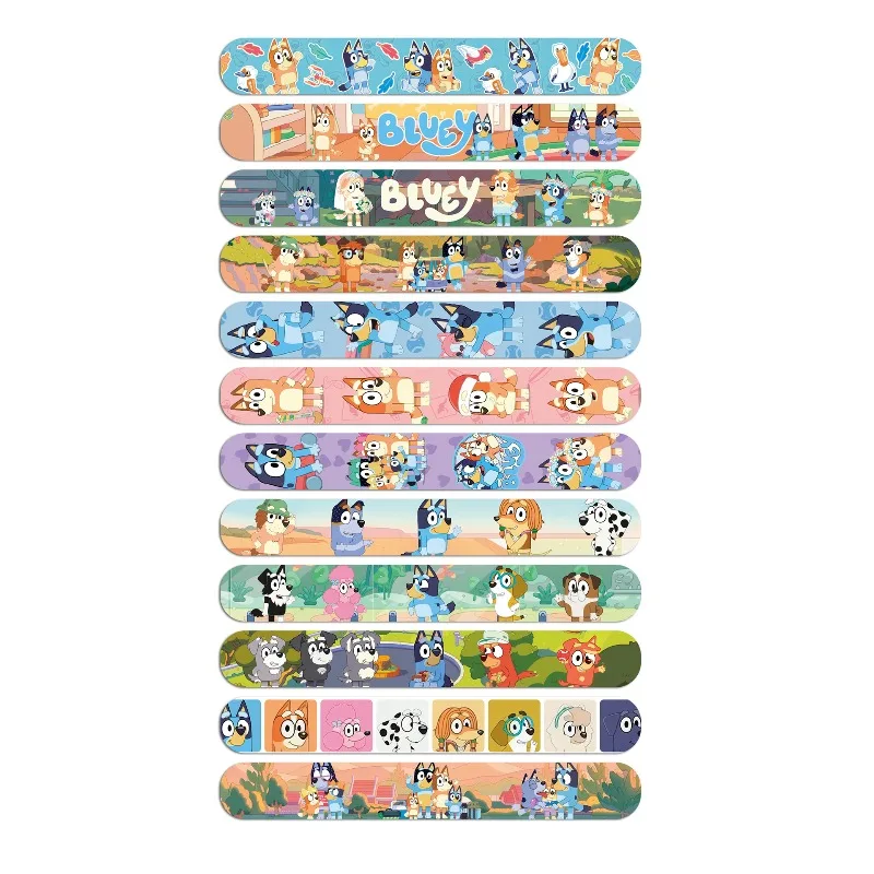 

12 шт. синие милые мультяшные аниме браслеты Pat, сувениры для вечеринки, подарки на день рождения, детские подарки, браслеты с застежкой, украшение для рождественской вечеринки