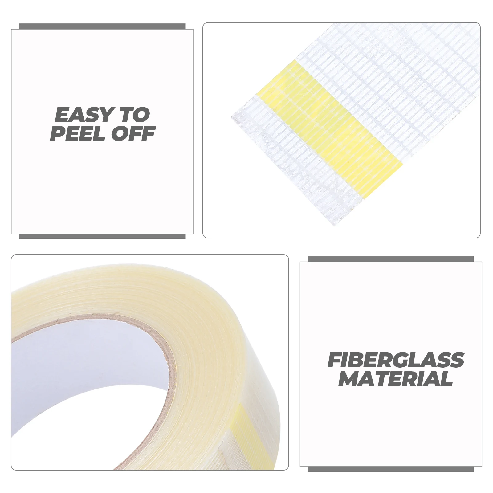 

Self Adhesive Glass Fiber Tape Strong Adhesion High Wear Resistance Packaging Tape Model Fixed Wide Use Sealing Stripes Fixing