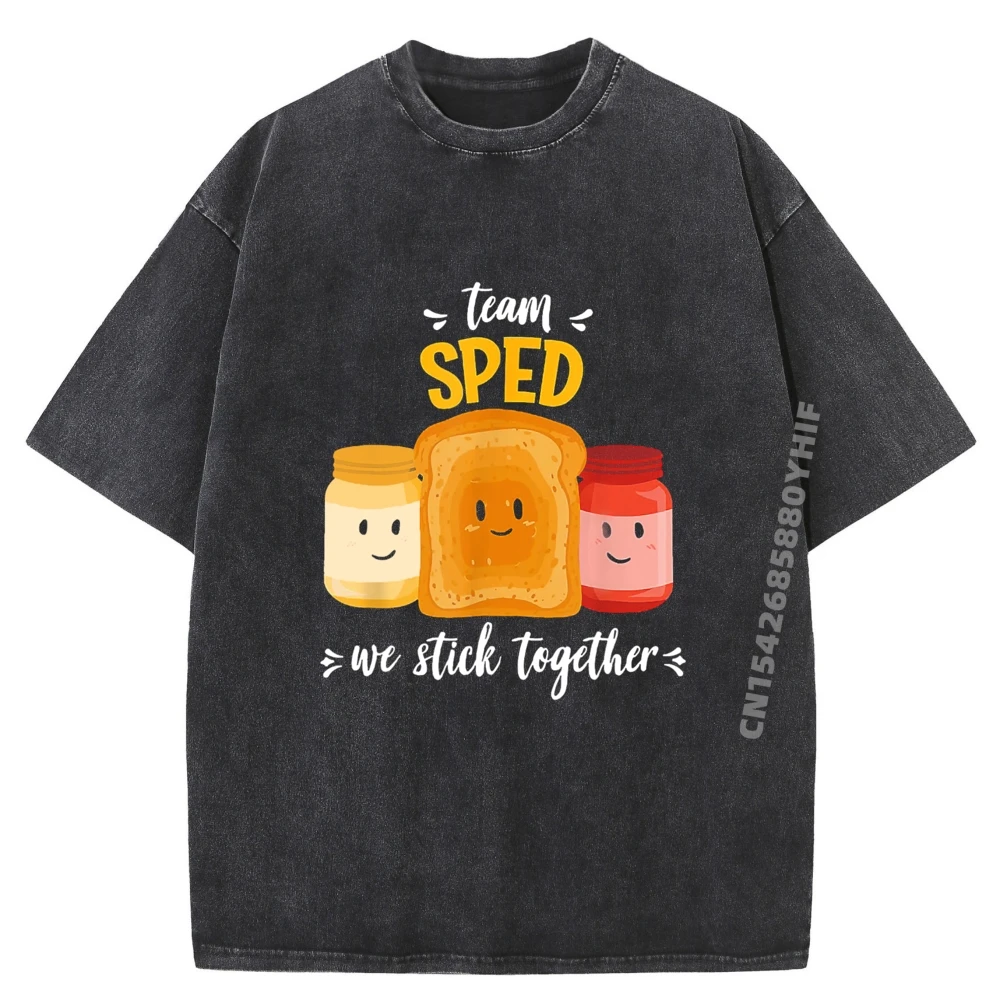 

Футболка Team Sped We Stick Together, футболка с рисунком в стиле хип-хоп, мужская нормальная женская потертая футболка в стиле ретро