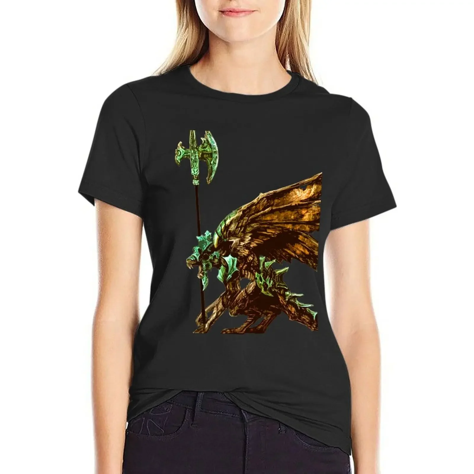 

Bell Gargoyle T-Shirt plus sizes graphics cute clothes summer top Women's tee shirt