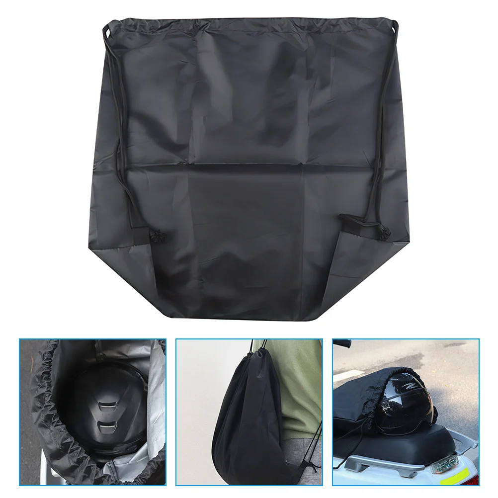

1pc Portable Backpack Drawstring For Bike Ski Motorcycle Storage Protective Carrier Durable Nylon Easy Carry Pouch Storage Bag