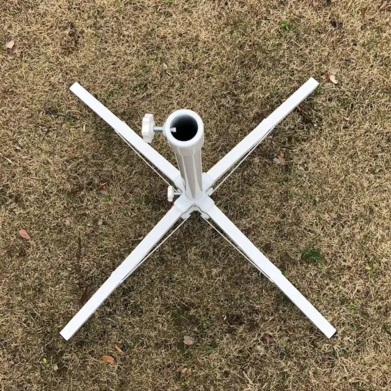 AB33-Outdoor Beach Sun Umbrella Advertising Umbrella Floor Four-Leg Tripod Foldable/Portable Umbrella Stand Base