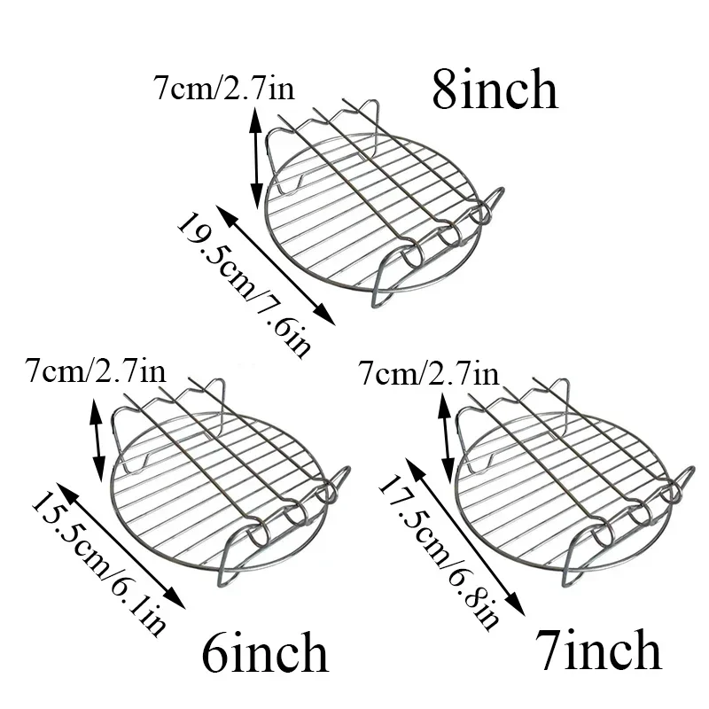 Grill ze stali nierdzewnej blacha do pieczenia szaszłyki uchwyt beztłuszczowa frytownica Grill podwójny Grill blacha do pieczenia wymienne narzędzia