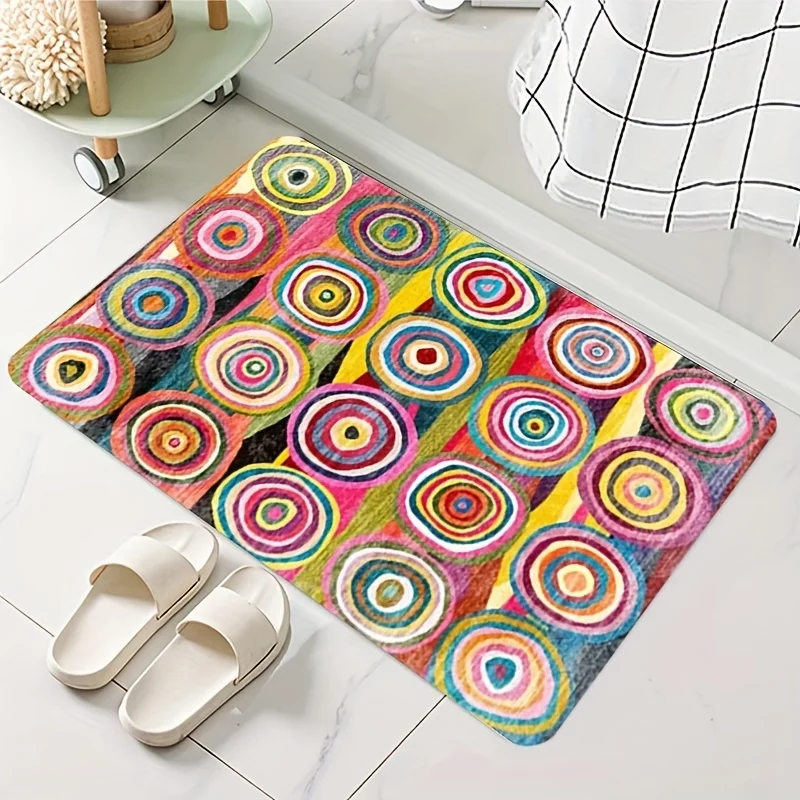 Bohemian Circle Design Carpet for Living Room Decor Sofa Table Large Area Rugs Kitchen Hallway Balcony Floor Mat Bedroom Doormat