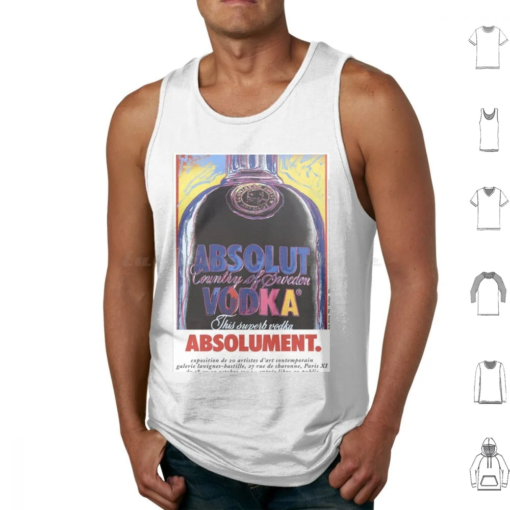 Absolut Vodka Poster Camisetas sin mangas Estampado Algodón Absolut Vodka Absolut Vodka Blue Absolut Vodka Absolut Vodka Logotipo