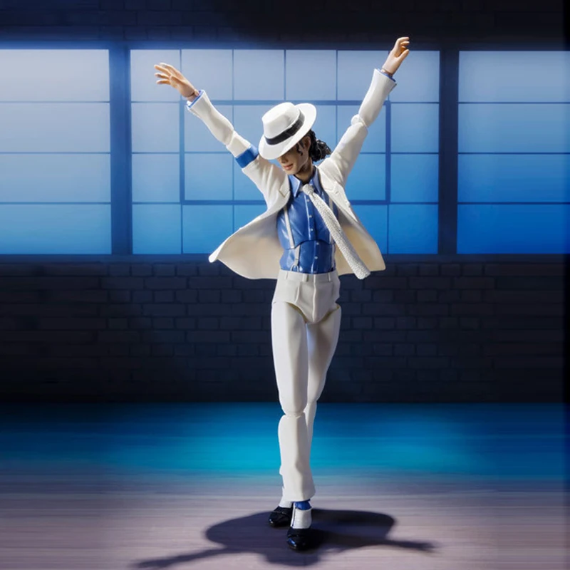 Michael Jackson Smooth Criminal Moonwalk Action Figure Model Toys Michael Jackson MJ Thriller Joint Movable Christmas Gift