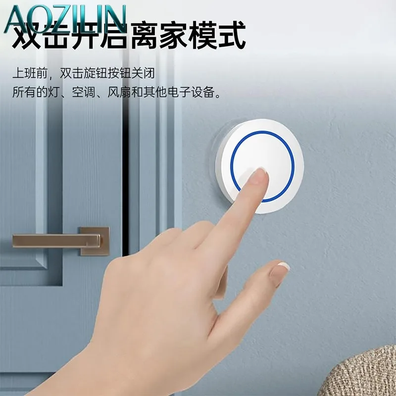 AOZILIN Smart Zigbee Wireless Scene Switch Self Adhesive Remote Dimming Button Smart Home Automation Control Panel