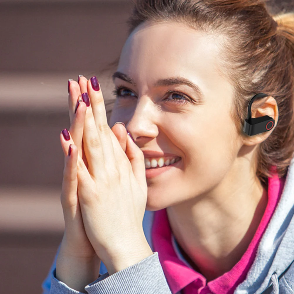 

1Set Earphone Hanging Style Auto Noise Cancel Hd Call Wireless Earbuds Driving Earphone