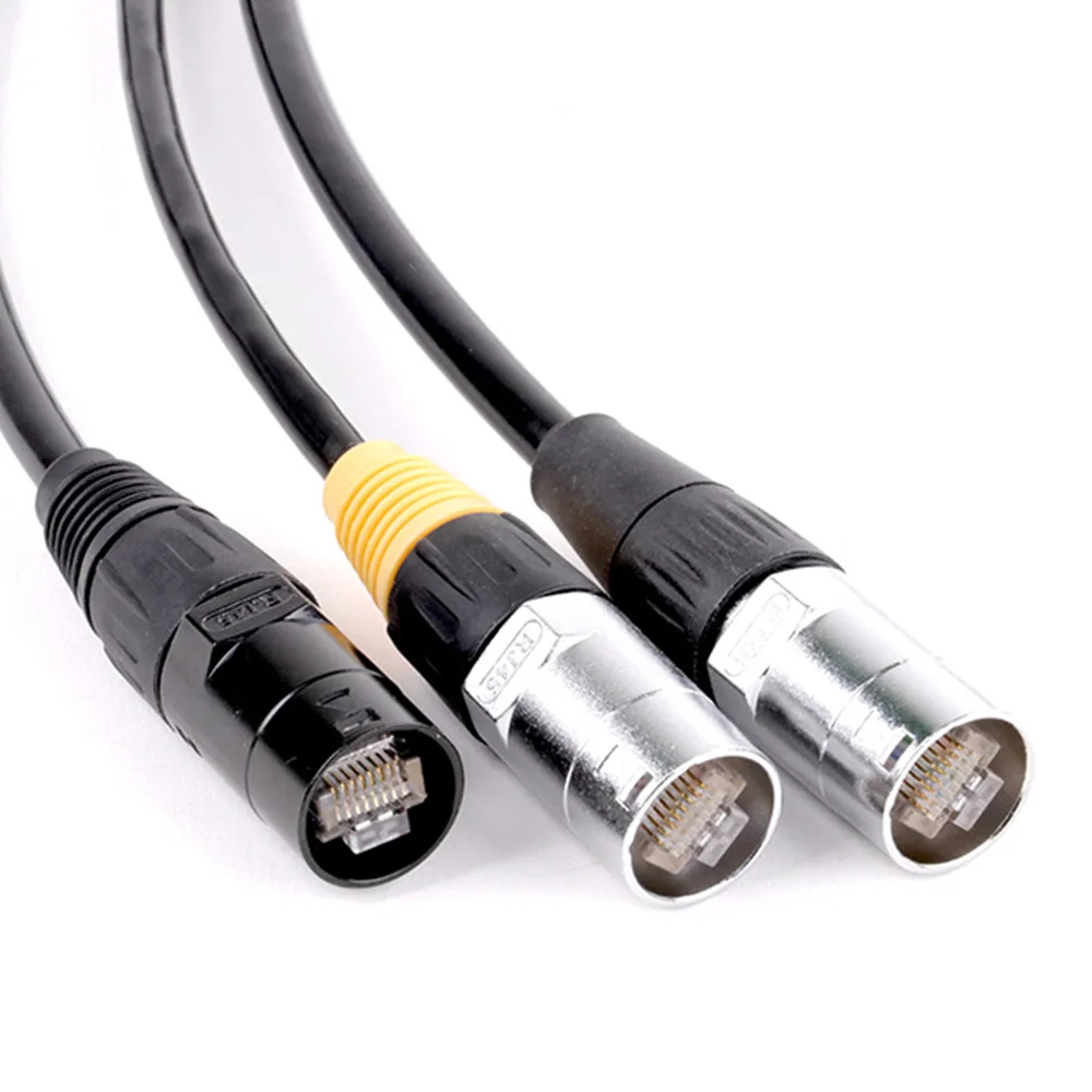 10pcs UTP Cat5e Ethernet Cable Indoor High Speed Cat5e LAN Network Cable with Zinc alloy RJ45 Connector for LED Stage