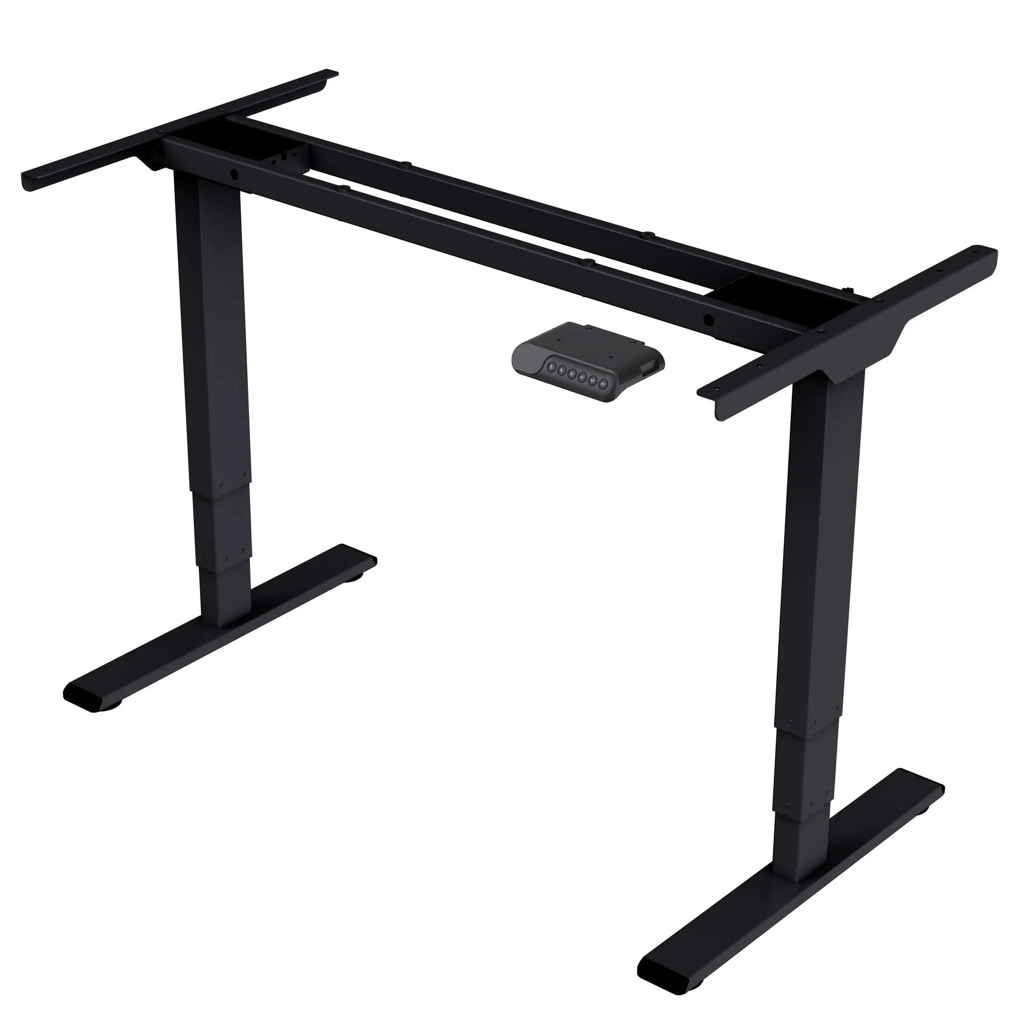 Electric home office workstation with adjustable height standing desk