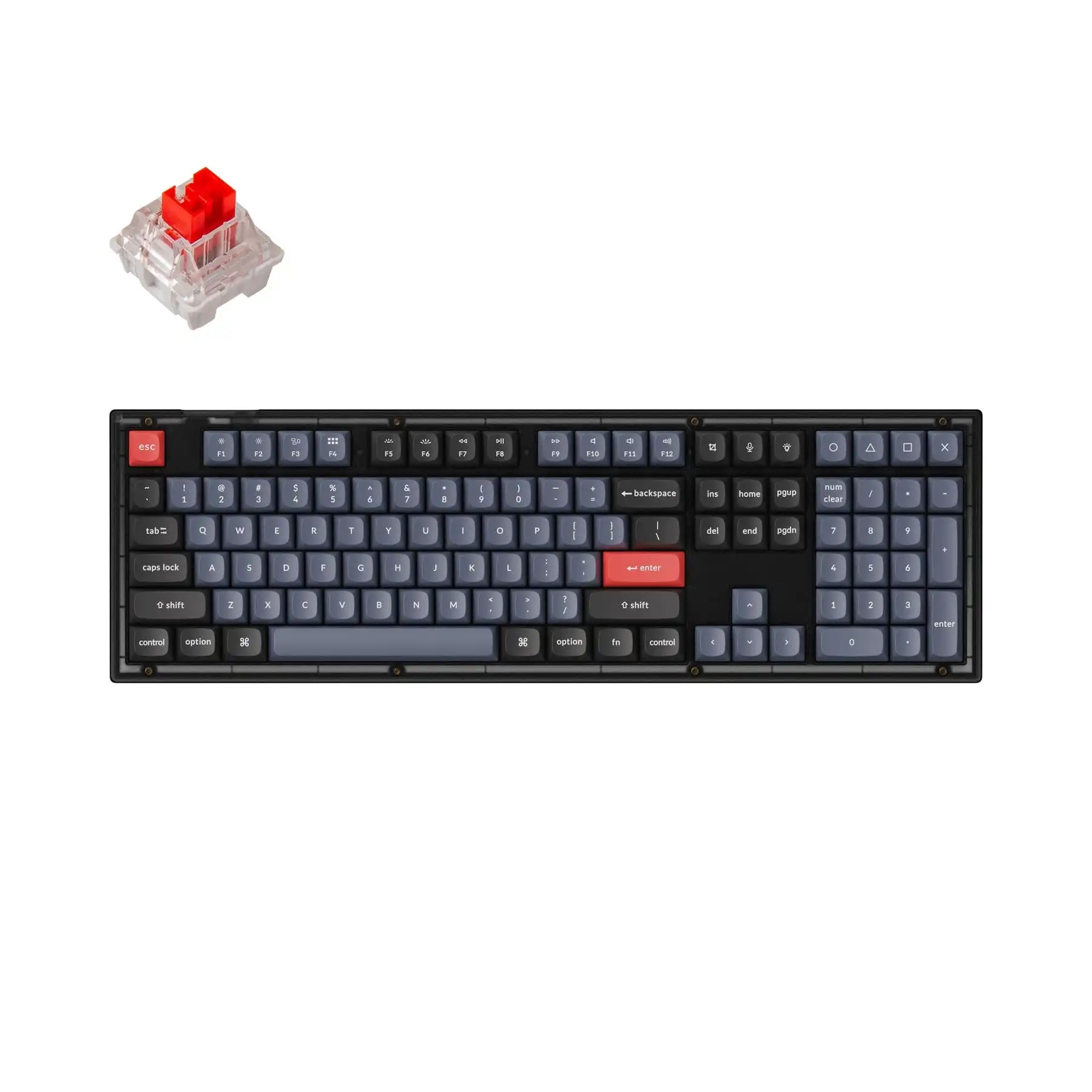 

Keychron V6 Wired Custom Mechanical Keyboard, Full-Size QMK/VIA Programmable with Hot-swap Keychron K Pro Switch