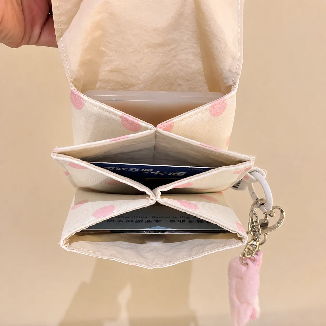 Portable Storage Bag Lightweight Mini Wallet Tri-Fold Coin Purse Cute Multi-Layer Card Holder For School Commute Backpack