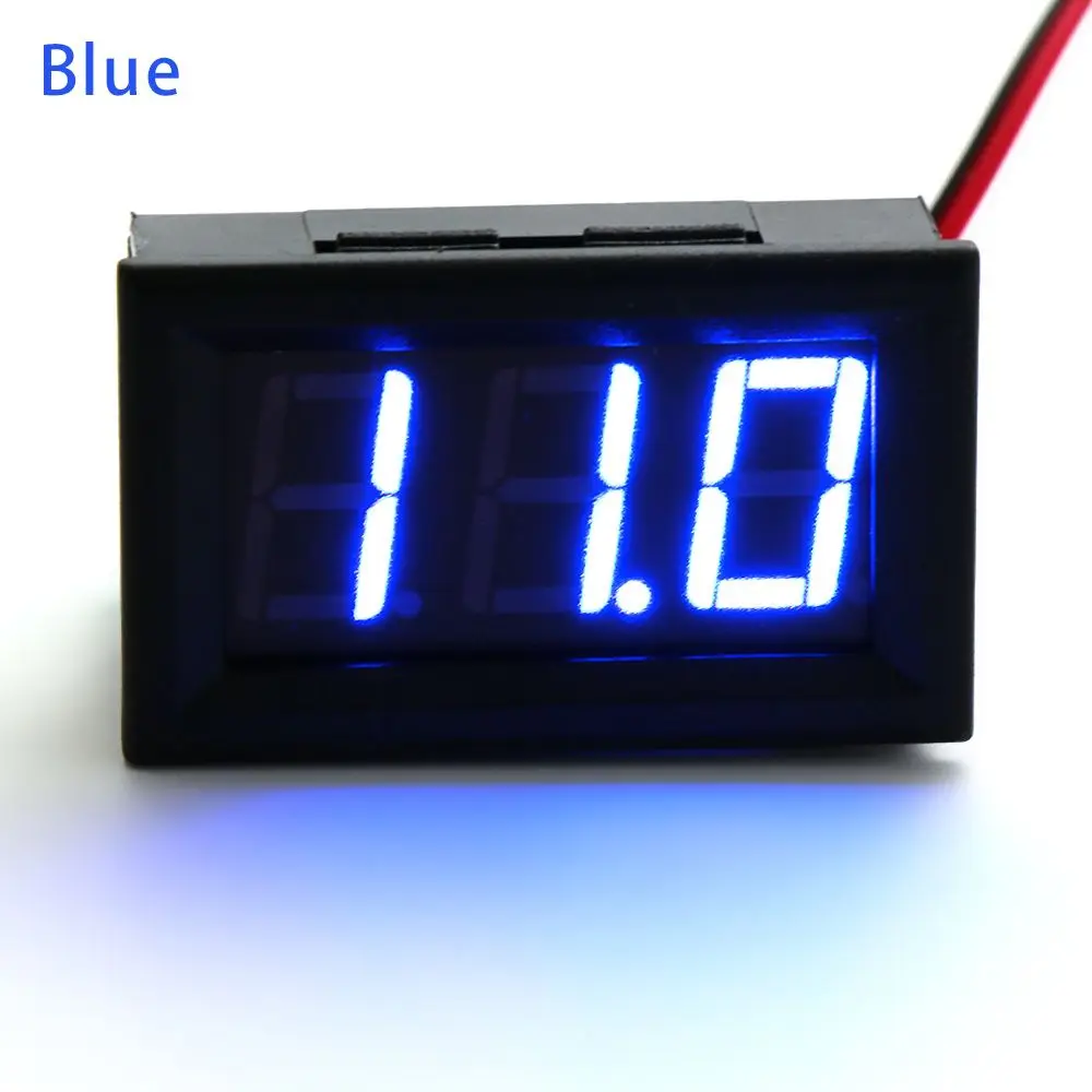 

High precision Blue/Green/Red Golf Cart 5-120 Volt Battery Gauge 24V 36v 48v Digital Voltage Meter