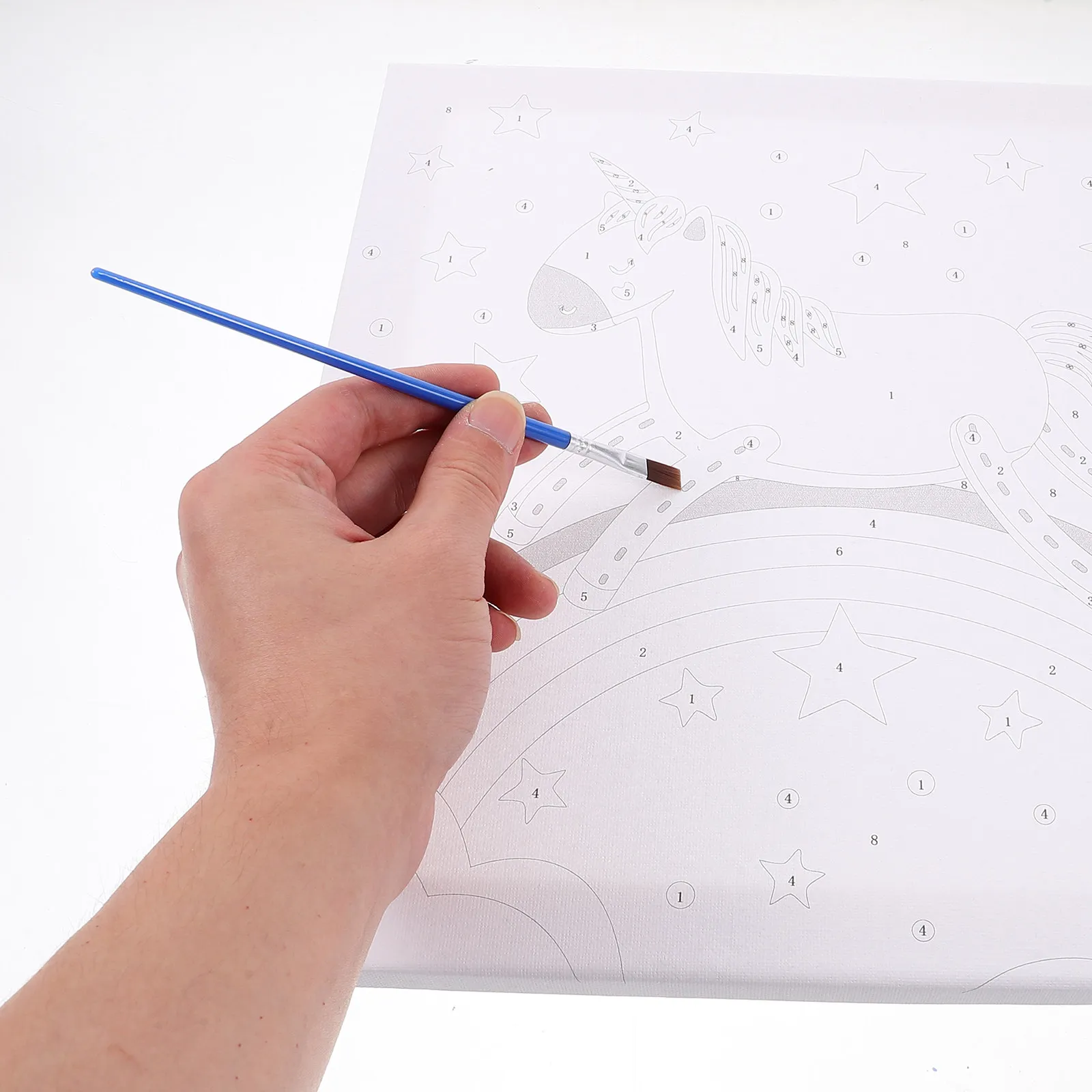 

Набор для рисования по номерам для детей: Единорог. Набор для рисования маслом по номерам на холсте. Простое и увлекательное развивающее творчество для начинающих.