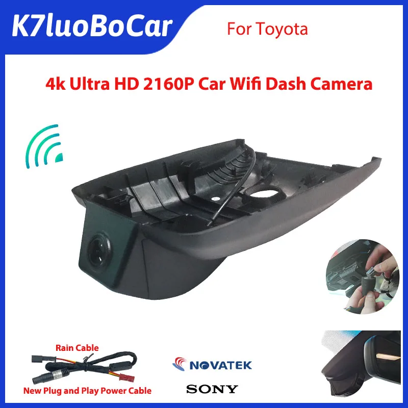 4k 2160P Car Dvr Full HD Plug and play Wifi Dash Cam Car Dvr Camera For Toyota Camry XV70 V70 70 XLE XSE TRD Hybrid LE SE