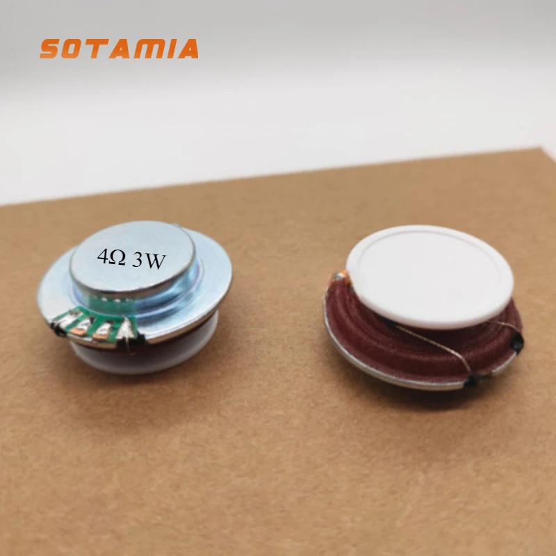 SOTAMIA 27MM Resonance Vibration Speaker 4 Ohm 3W DIY Mini Audio Bluetooth Speaker Hifi Stereo Home Music Sound Loudspeaker