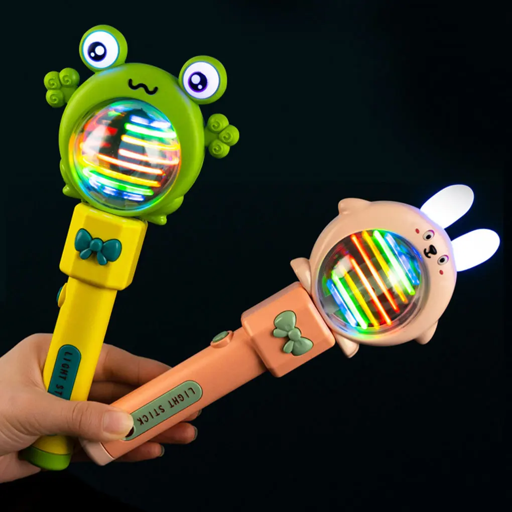 Light Up Wand Spinnings Glow Toy Wand Sensory Toy For Autism Light Up Ball Toy Wand For Kids A