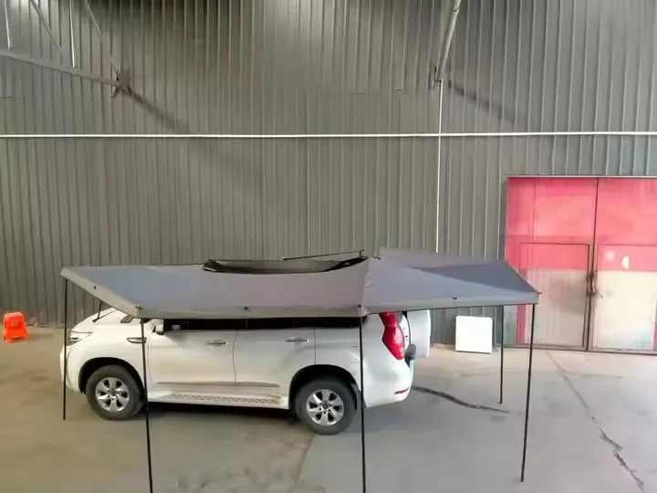 ملحقات التخييم في الهواء الطلق سيارة خلفية 270 درجة المظلة SUV شاحنة قماش مظلة السيارة #6