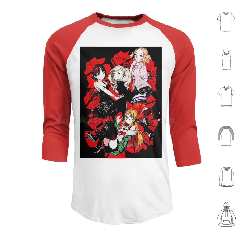 All Characters Hoodie Cotton Long Sleeve Parkrides Persona 5 Ps3 Ps4 P5 Joker Heart Phantom Thief Thieves Atlus Game Nerd