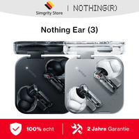 Nothing Ear (3) Wireless Earbuds Super Mic 45dB Hybrid Active Noise Cancelling Bluetooth Headphones Hi-Res 6 Mics, 12mm Dynamic