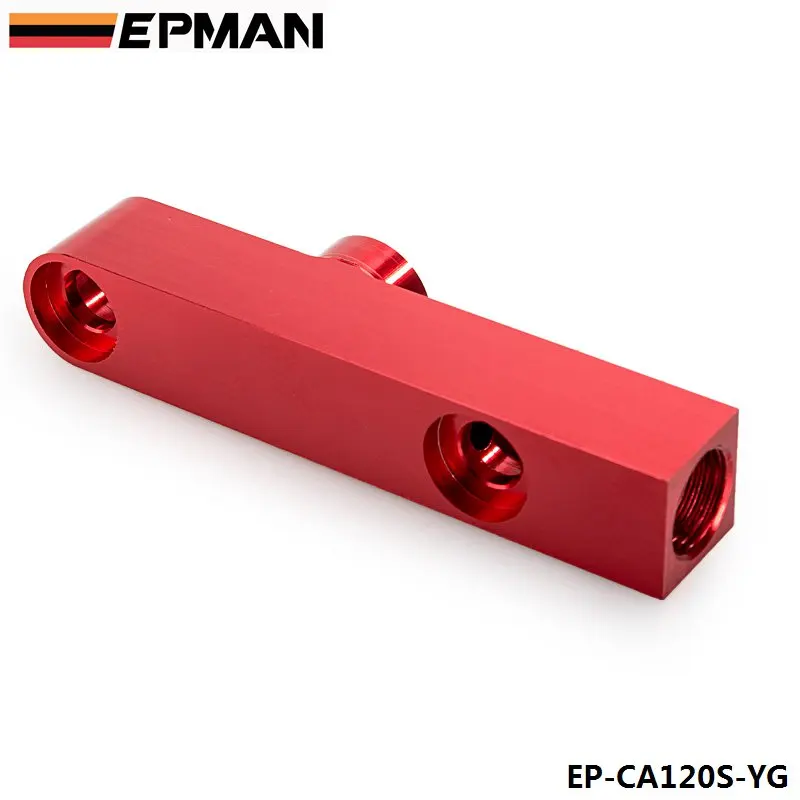 EPMAN Billet Aluminum Assembly Twin Fuel Pump Outlet Manifold for EPMAN 044 Fuel Pump For BMW E39 Android EP-CA120S-YG