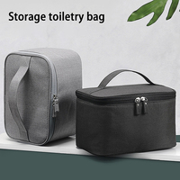 1pc Business Trip Men's Toiletry Bag Double Layer Large Capacity Cosmetic Bag Oxford Cloth Storage Bag Portable Handbag