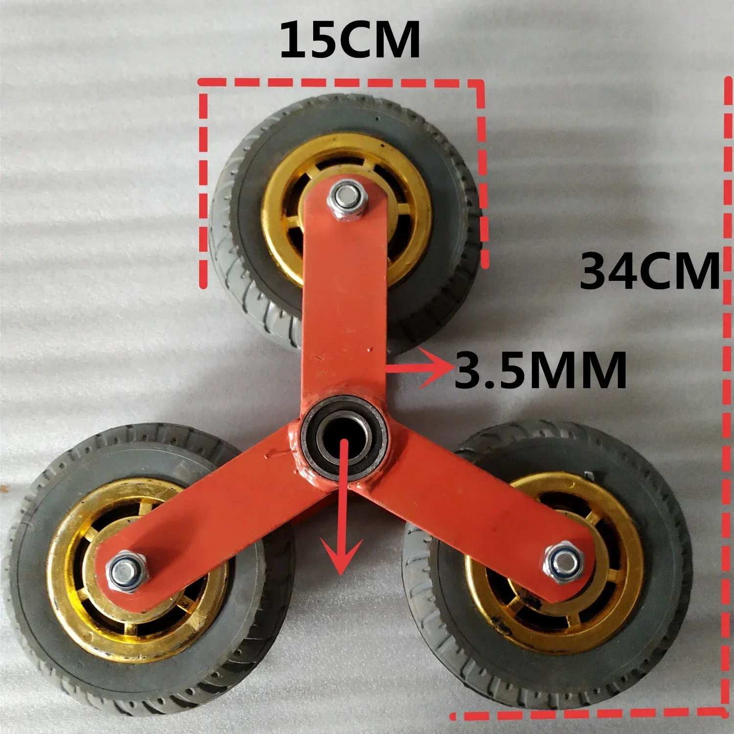 Imagem -02 - Escada Escalada Rodas 12kg Pcs