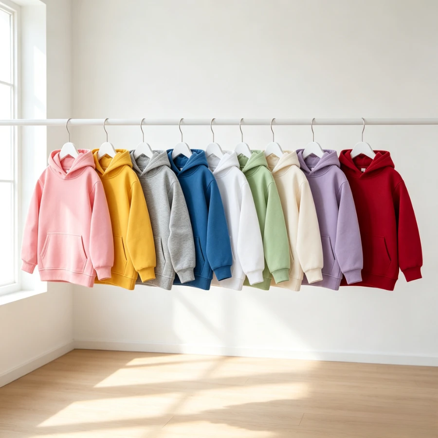 Teens Boys Girls 15 Colors Pullover Hoodie Hooded Sweatshirt Kids Casual School Sport Outdoor Sportswear Long Sleeve Basic Tops