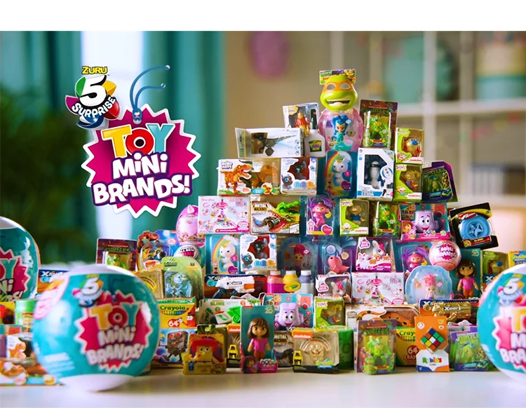 

In Stock Zuru 5 Surprise Ball Popular Blind Box Mini Supermarket Shopping Cart Small Toys Pretend Play Decor Gift For Fans