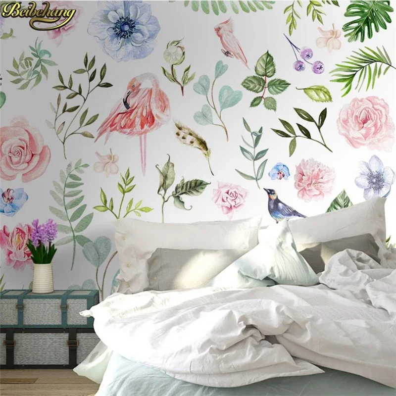 custom photo mural American pastoral flower Wallpapers 3d Tv Background Large papel de parede 3d Wall paper Ceiling Painting