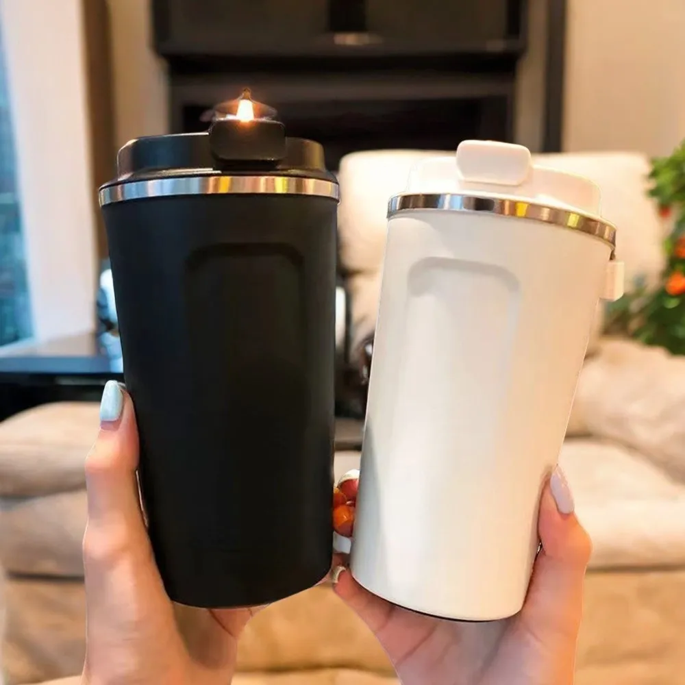 Insulated Leak-Proof Stainless Steel Coffee Travel Cup Vacuum Flask Thermal Mug 380ml/510ml Tea and Coffee Bottle Travel Mug