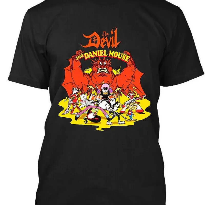 New Popular The Devil And Daniel Mouse Canadian Halloween Series T Shirt S 5Xl
