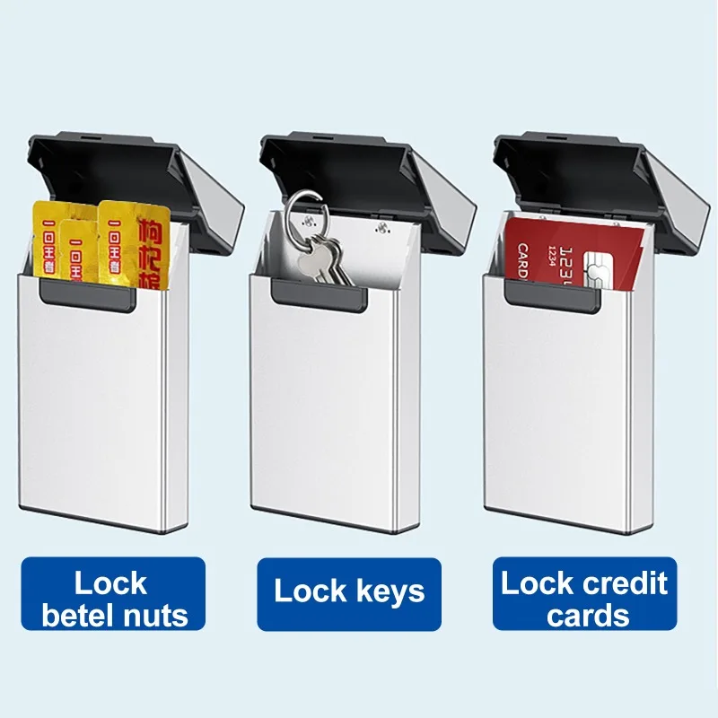 Creatieve Metalen Tijdslot Doos Voor Sigaret USB Zelfdiscipline Smart Tabak Case Met LED Display Aided Roken Stoppen