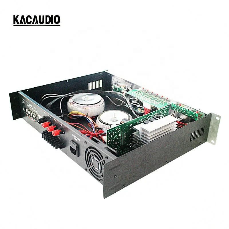 150 Watt Professional Big Amplifier Professional Audio Amplifier 2U Silver 6-Zone Voltage Amplifier